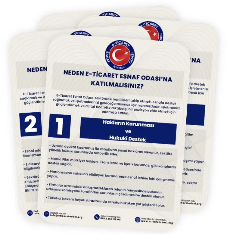 NEDEN E-TİCARET ESNAF ODASI'NA KATILMALISINIZ? NEDEN E-TİCARET ESNAF ODASI'NA KATILMALISINIZ?